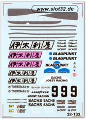 decal Porsche 962, Joest-Italya Pink Japanese